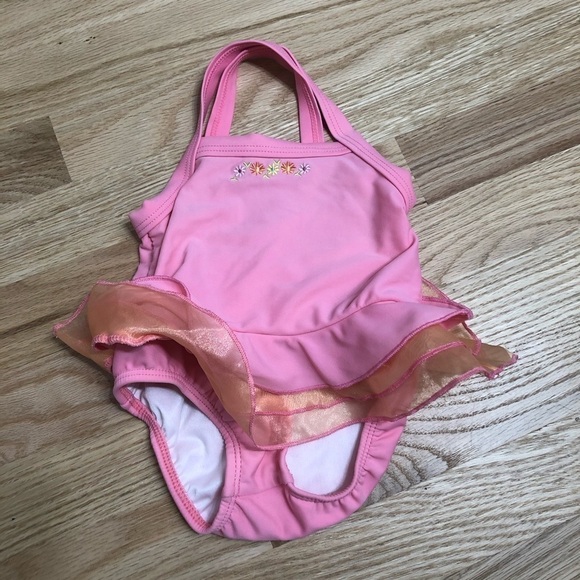 Carter’s One Piece Pink Swimsuit 18 months Tutu - Picture 1 of 5